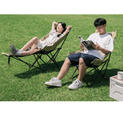 URBAN WAVE Breathable Mesh Reclining Camp Chair with Footrest YQ13510 by ECOTREK