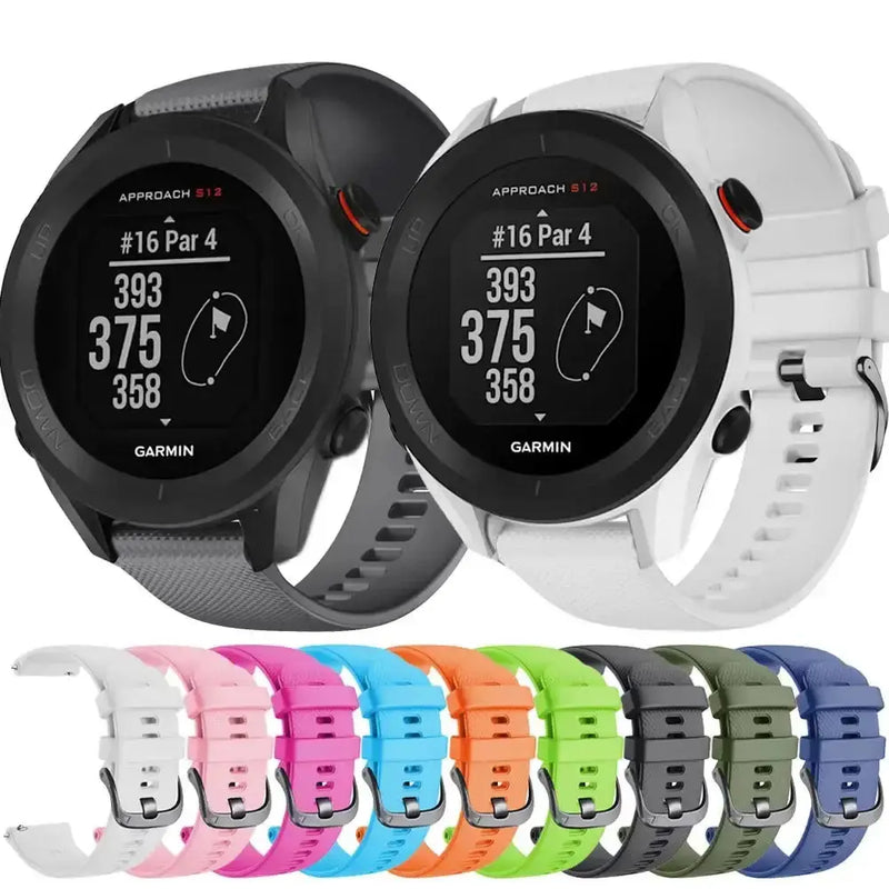 Watch Strap for the Garmin Approach S12/S42 Series - 20mm (available in 9 colours) by Habicare