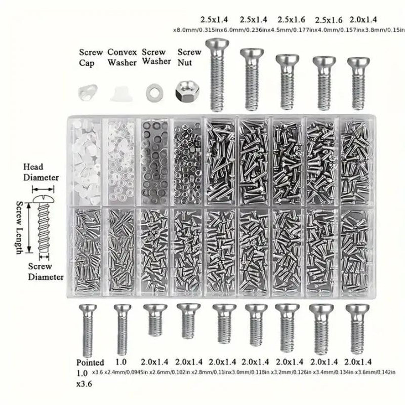 Watch, Sunglasses & Electronics Screw Set x 1,000 by That Watch Shop