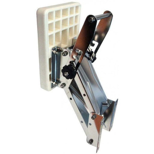Outboard Rise and Fall Bracket - 15HP sturdy stainless steel adjustable motor bracket for auxiliary outboard engines.