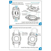 Waterproof Apple Air Tag Holder (for straps) by That Watch Shop