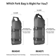 Waterproof Bike Front Fork Bag (4L/7L) by Habicare