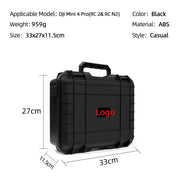 Waterproof Carry Case for DJI Mini 3 / 4 Pro (Black & White) by Habicare