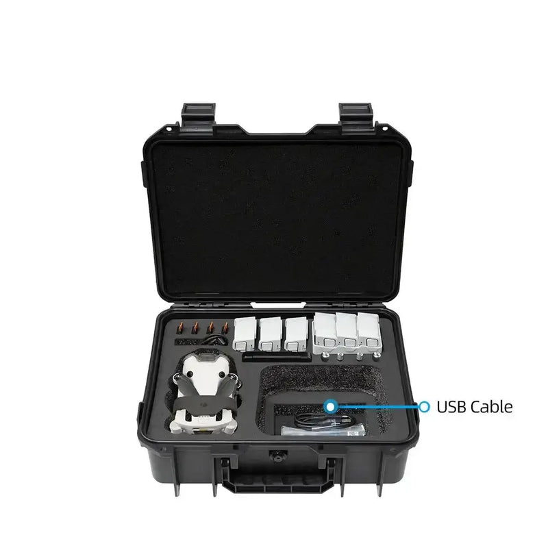 Waterproof Carry Case for DJI Mini 3 / 4 Pro (Black & White) by Habicare