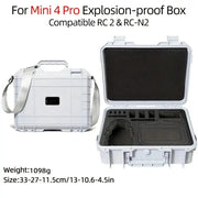 Waterproof Carry Case for DJI Mini 3 / 4 Pro (Black & White) by Habicare