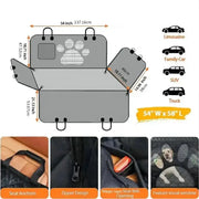 Waterproof Dog Car Hammock with Mesh Window by Habicare