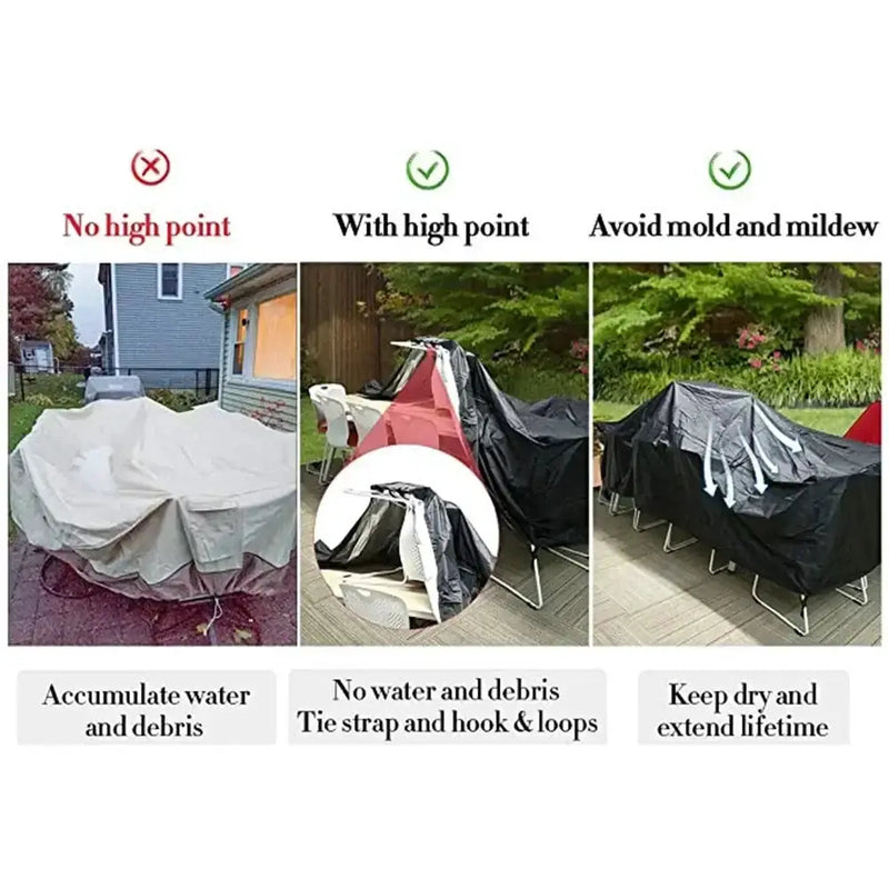 Waterproof Garden Furniture Cover – Dustproof, Rain/Snow Protection (available in different sizes) by Habicare