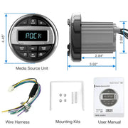 Waterproof Marine Bluetooth Radio & MP3 Player by Habicare