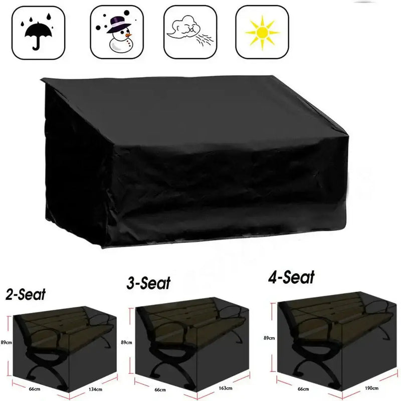Waterproof Outdoor Bench Cover – Dustproof, UV-Resistant (3 sizes available) by Habicare