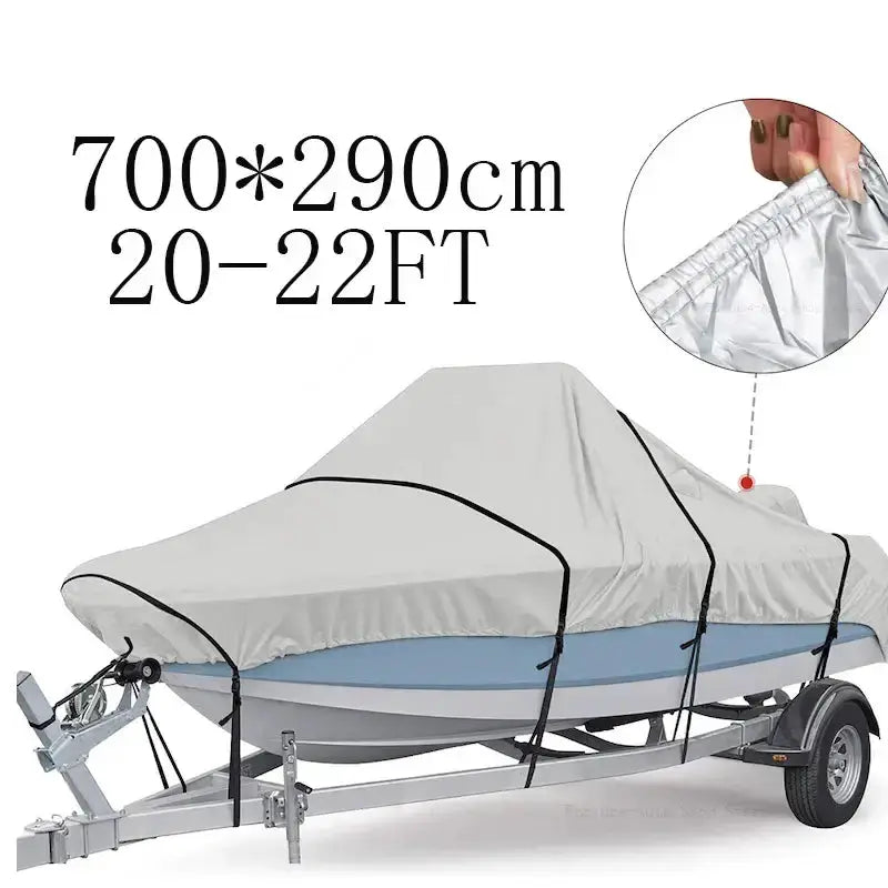 Waterproof Oxford Fabric Boat Cover (11–22FT) by Habicare