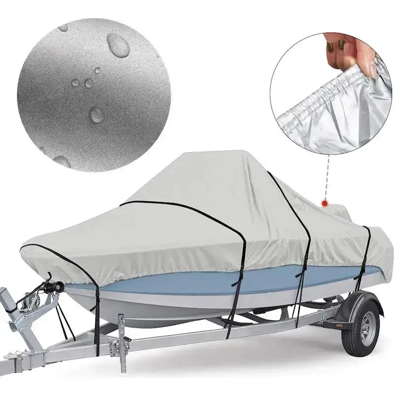 Waterproof Oxford Fabric Boat Cover (11–22FT) by Habicare