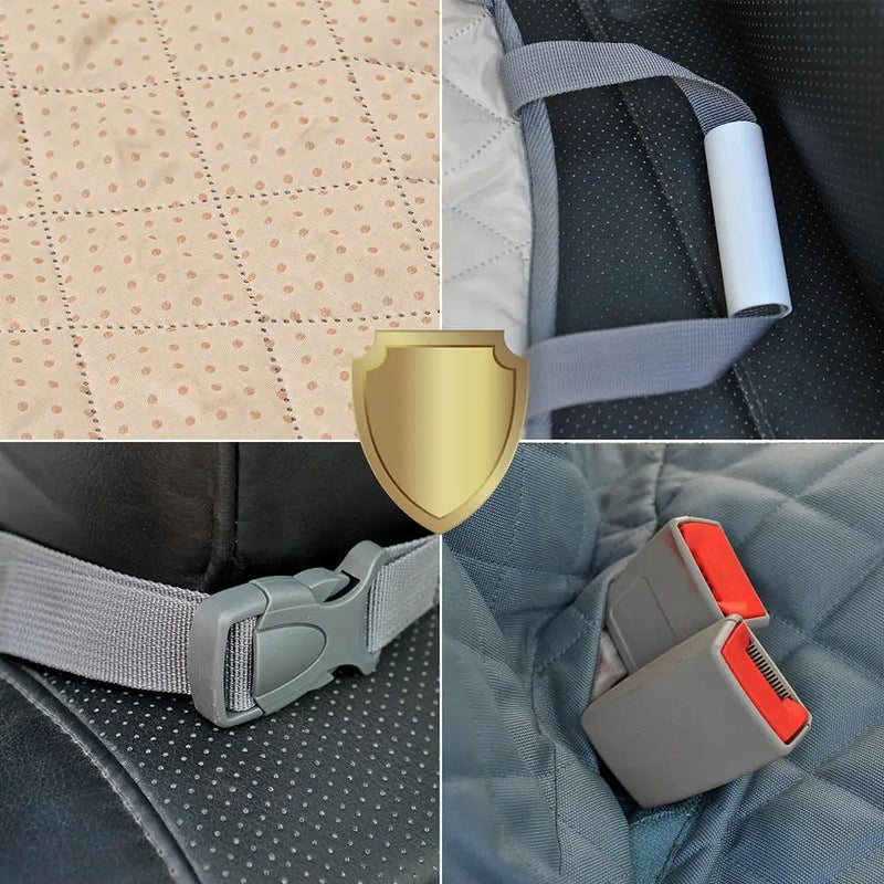 Waterproof Pet Car Back Seat Protector With Mesh Pocket