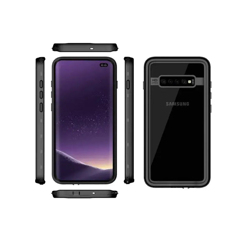 techplus Waterproof Shockproof Case for Samsung Galaxy S10 Plus Samsung Galaxy S10 Plus Full Coverage Waterproof Case