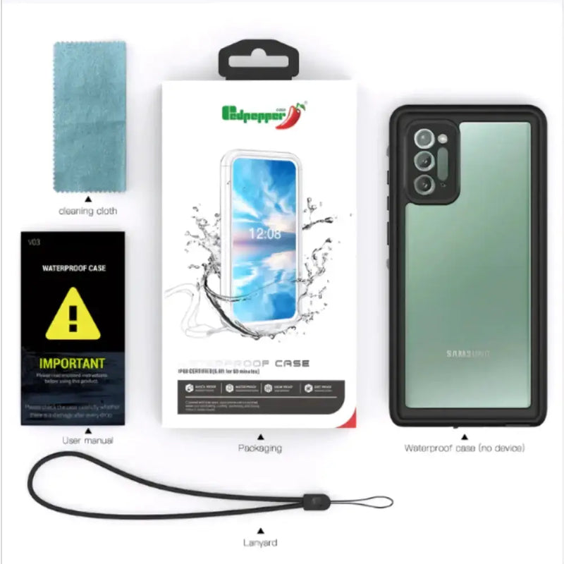 techplus Waterproof & Shockproof Case for Samsung Galaxy S20 Techplus Samsung Galaxy S20 Waterproof Shockproof Case