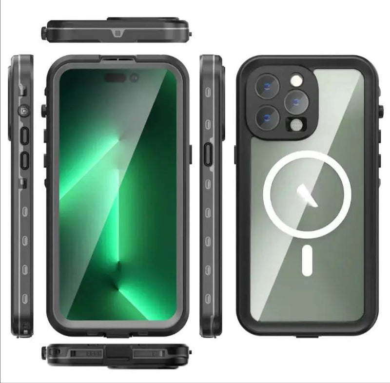 Waterproof & Shockproof Case for iPhone 16 Pro – Clear Protective Cover by techplus