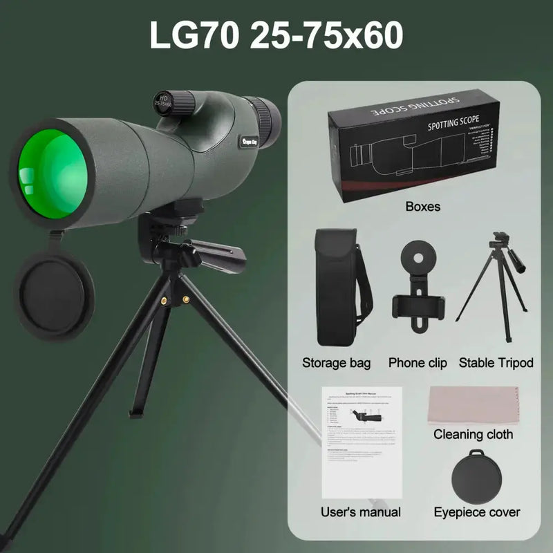 Waterproof Spotting Scope with Tripod by Habicare