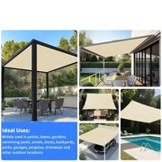 Waterproof Sunshade Sail – Square & Rectangle (4 colours available) by Habicare