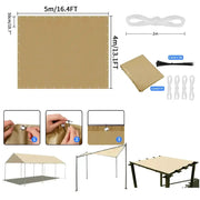 Waterproof Sunshade Sail – Square & Rectangle (4 colours available) by Habicare