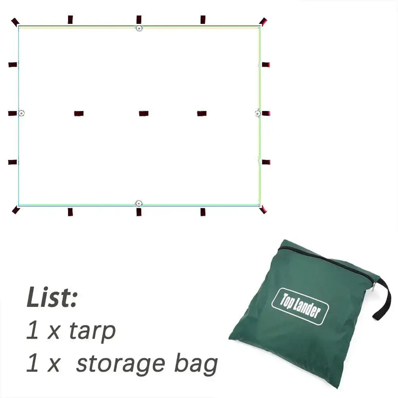Waterproof Tarp with 19 Hang Points (3 different types available) by Habicare