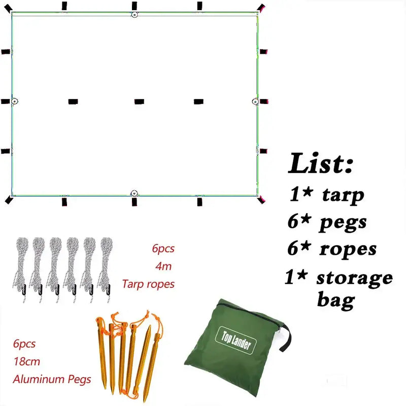 Waterproof Tarp with 19 Hang Points (3 different types available) by Habicare