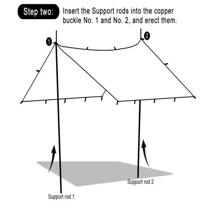 Waterproof Tarp with 19 Hang Points (3 different types available) by Habicare