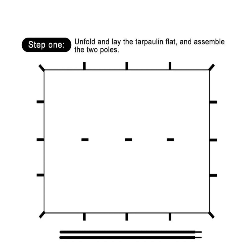 Waterproof Tarp with 19 Hang Points (3 different types available) by Habicare