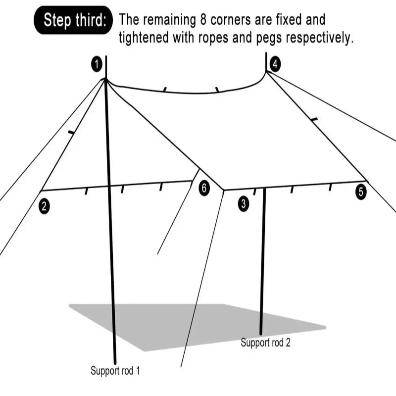 Waterproof Tarp with 19 Hang Points (3 different types available) by Habicare