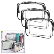 Waterproof Transparent Cosmetic Bag with Zip (3 sizes available) by Habicare