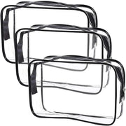 Waterproof Transparent Cosmetic Bag with Zip (3 sizes available) by Habicare