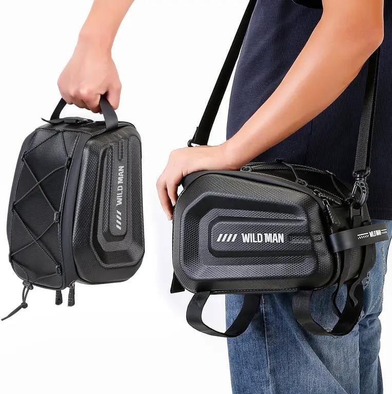g8buynz WILD MAN 4L Bike Seat Bag Waterproof Bicycle Tail Bag Hard Shell Bike Saddlebags for Bicycle WILD MAN 4L Bike Seat Bag Waterproof Bicycle Tail Bag Hard Shell Bike Saddlebags for Bicycle