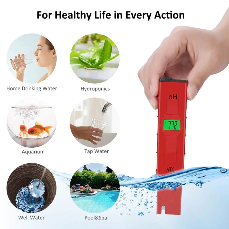 PH Meter Tester Digital Automatic Water PH Meter Hydroponics Pen by salelink.co.nz