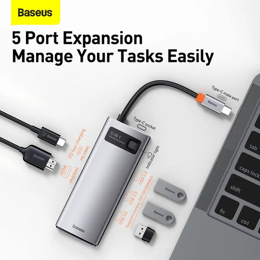 USB C Hub Docking Station 5 in 1 by salelink.co.nz