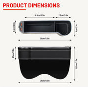 2PCS LED Car Seat Gap Filler Organizer with Charging Function by salelink.co.nz