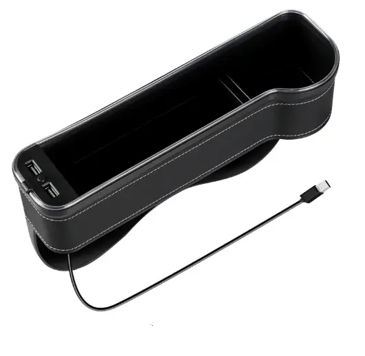 2PCS LED Car Seat Gap Filler Organizer with Charging Function by salelink.co.nz