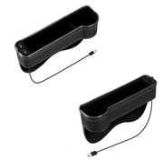 2PCS LED Car Seat Gap Filler Organizer with Charging Function by salelink.co.nz