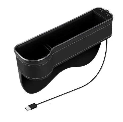 2PCS LED Car Seat Gap Filler Organizer with Charging Function by salelink.co.nz