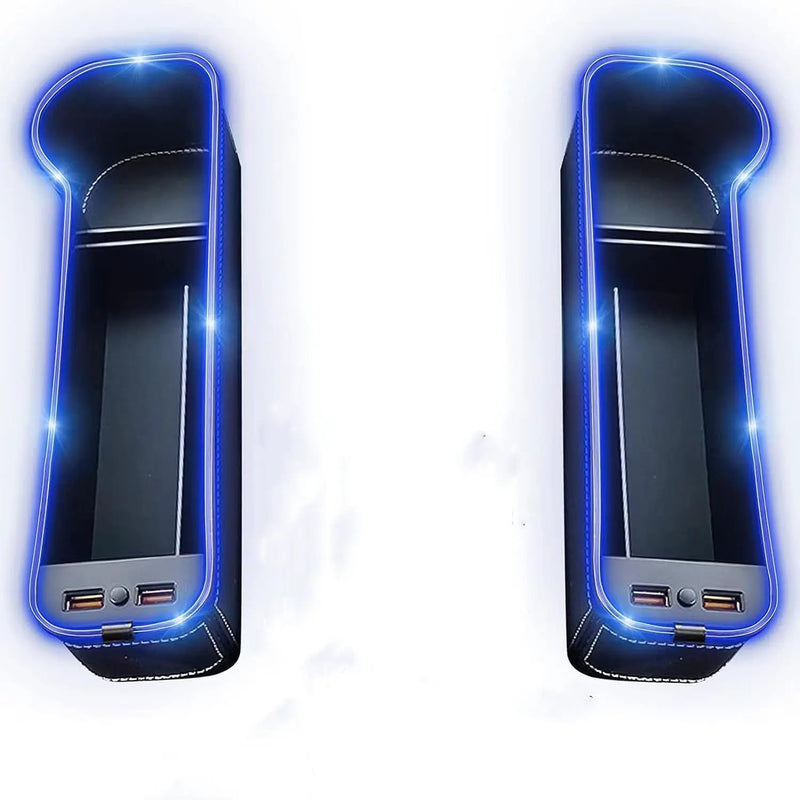 2PCS LED Car Seat Gap Filler Organizer with Charging Function by salelink.co.nz