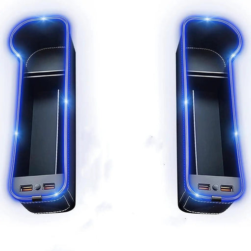 2PCS LED Car Seat Gap Filler Organizer with Charging Function by salelink.co.nz
