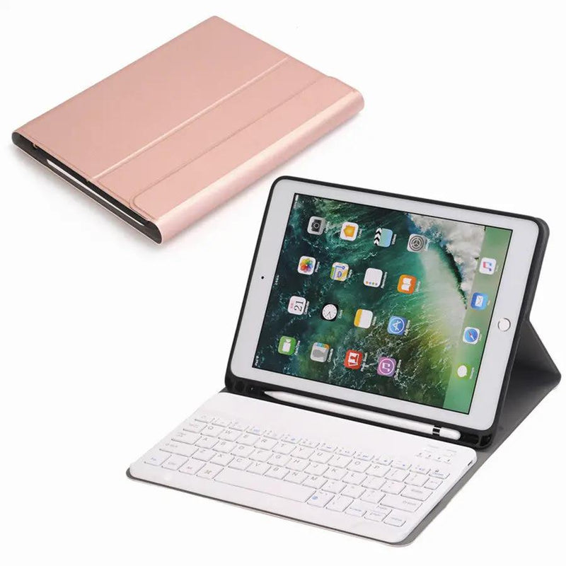 For iPad Air 1/2, Pro 9.7, iPad 9.7 2017/2018 Slim Wireless Bluetooth Keyboard Case by salelink.co.nz