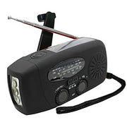 2000mAh Emergency Weather Radio with Hand Crank, Solar & USB Charging, Flashlight by Habicare