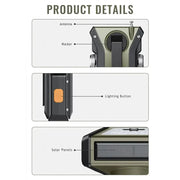 2000mAh Emergency Weather Radio with Hand Crank, Solar & USB Charging, Flashlight by Habicare