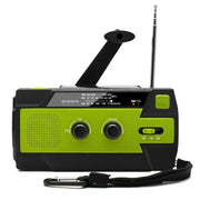 2000mAh Emergency Weather Radio with Hand Crank, Solar & USB Charging, Flashlight by Habicare