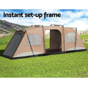 SportZone.co.nz Outdoor Recreation > Camping > Tents Weisshorn 10-Person Instant Camping Tent With Easy Setup And Bag Weisshorn 10 Person Instant Camping Tent