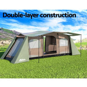 SportZone.co.nz Outdoor Recreation > Camping > Tents Weisshorn 10-Person Instant Camping Tent With Easy Setup And Bag Weisshorn 10 Person Instant Camping Tent