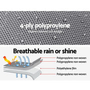 Weisshorn 22-24ft Caravan Cover Campervan 4 Layer UV Water Resistant by SportZone.co.nz