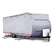 Weisshorn 22-24ft Caravan Cover Campervan 4 Layer UV Water Resistant by SportZone.co.nz