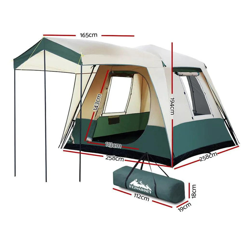 Weisshorn 4-Person Family Dome Tent | Quick Setup Camping Tent by SportZone.co.nz