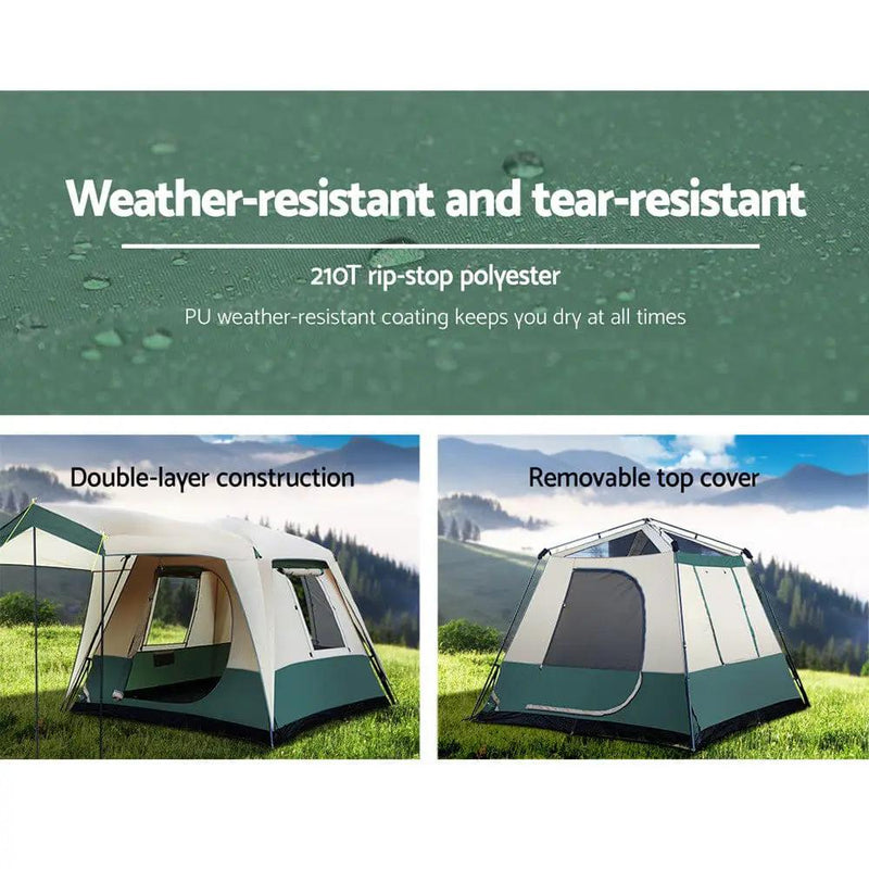 Weisshorn 4-Person Family Dome Tent | Quick Setup Camping Tent by SportZone.co.nz