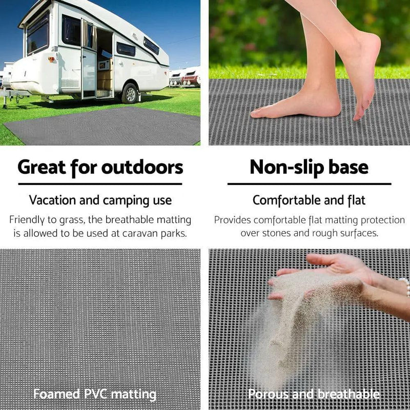 Weisshorn 4M X 2.5M Annex Matting Floor Mats Mesh Caravan Camping Annexe by SportZone.co.nz