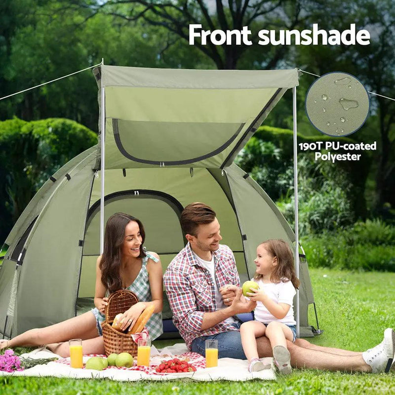 SportZone.co.nz Outdoor Recreation > Camping > Tents Weisshorn 5-in-1 Camping Tent Cot With 1 Person Air Mattress Bed Weisshorn 5 In 1 Camping Tent Cot With Air Mattress